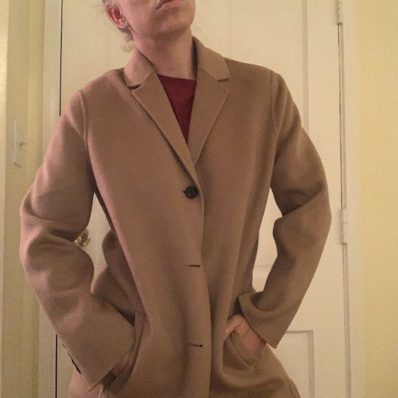 NWT Kooples tan wool coat xs - Picture 6 of 15